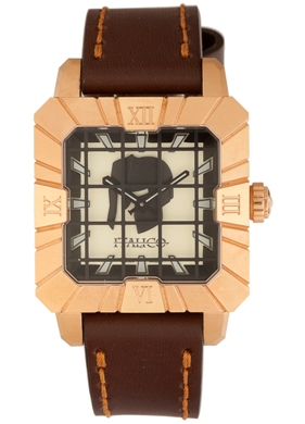 Italico Mens ITGR03-F Gladiatore Collection Square Creamy Yellow Dial Watch